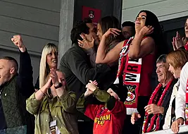 Ryan Reynolds Shares Kiss With Blake Lively As Wrexham Earn Third Promotion