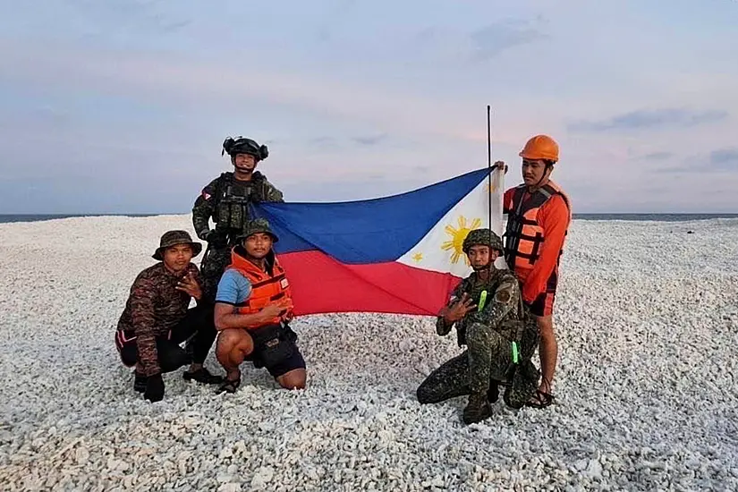 China And Philippines Use Flags To Stake Competing Claims In South China Sea