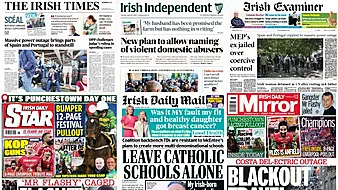 What The Papers Say: Tuesday's Front Pages