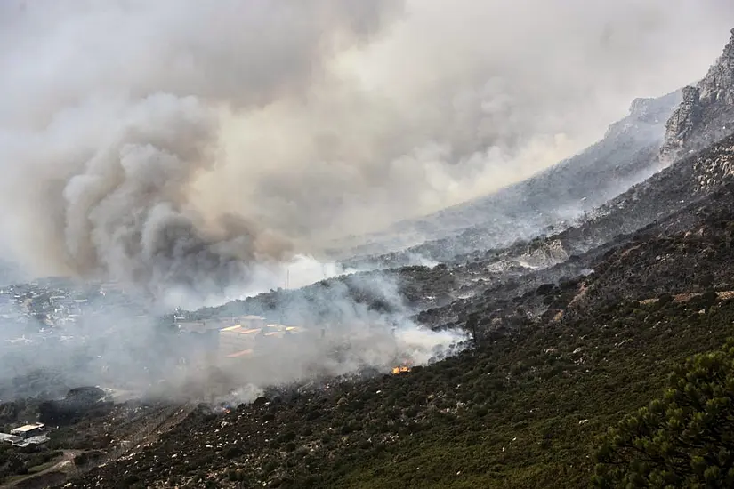 Large Fires Are Burning On The Slopes Of South Africa’s Famous Table Mountain