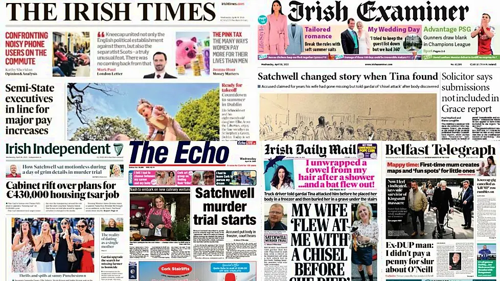 What The Papers Say: Wednesday's Front Pages