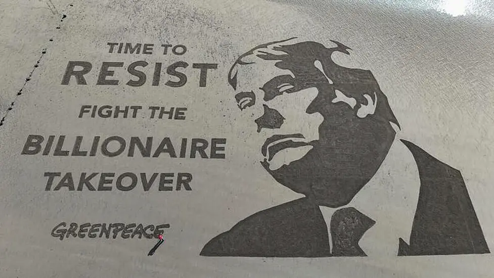 Donald Trump Protest Art Created On Beach Near Turnberry Golf Resort