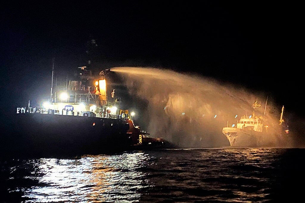 Drones strike ship carrying aid to Gaza, organisers say
