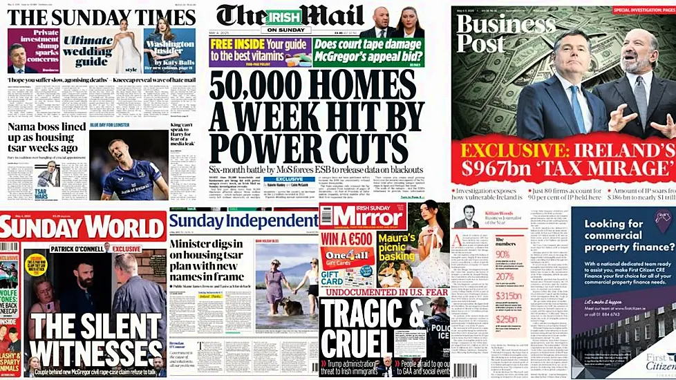 What The Papers Say: Sunday's Front Pages