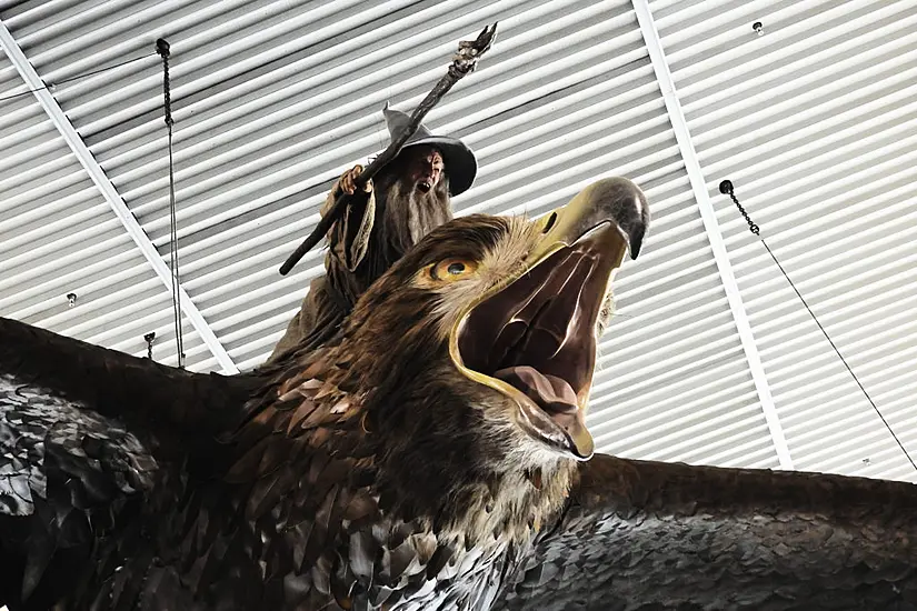 Giant Sculpture Of Gandalf Riding An Eagle To Be Removed From Wellington Airport