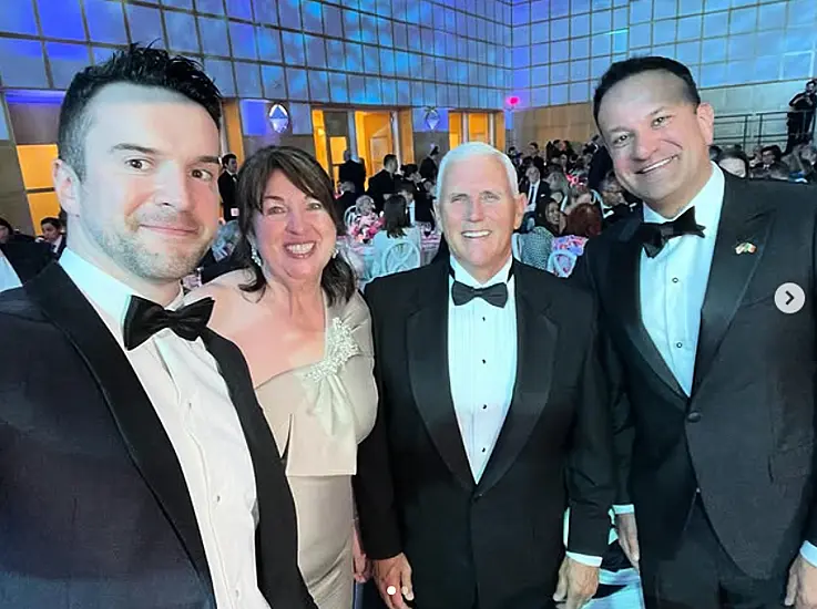 Leo Varadkar Meets Mike Pence After He Receives Award For January 6Th Actions