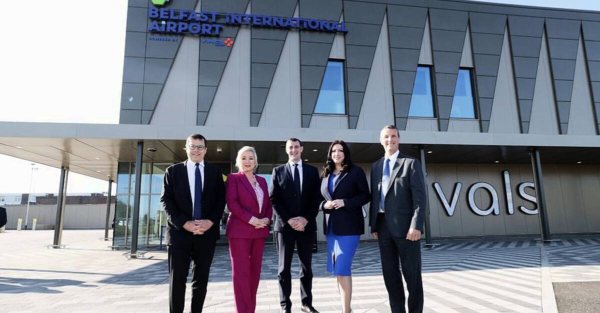 O’Neill and Little-Pengelly officially open upgraded Belfast airport terminal