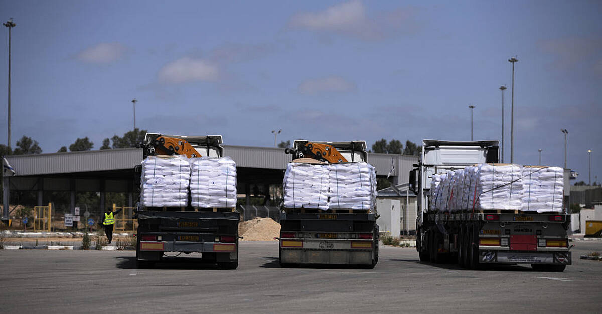 First aid trucks enter Gaza after nearly three months of Israel’s blockade