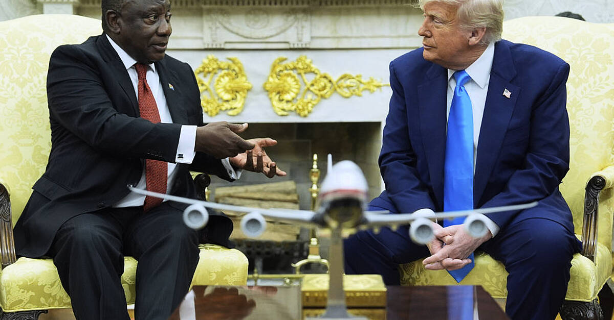 Trump uses White House meeting to confront South African president over farmers