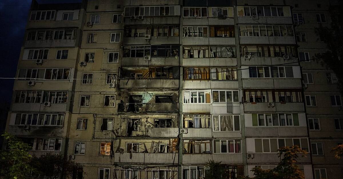 The Ukrainian capital has been struck by a large scale Russian