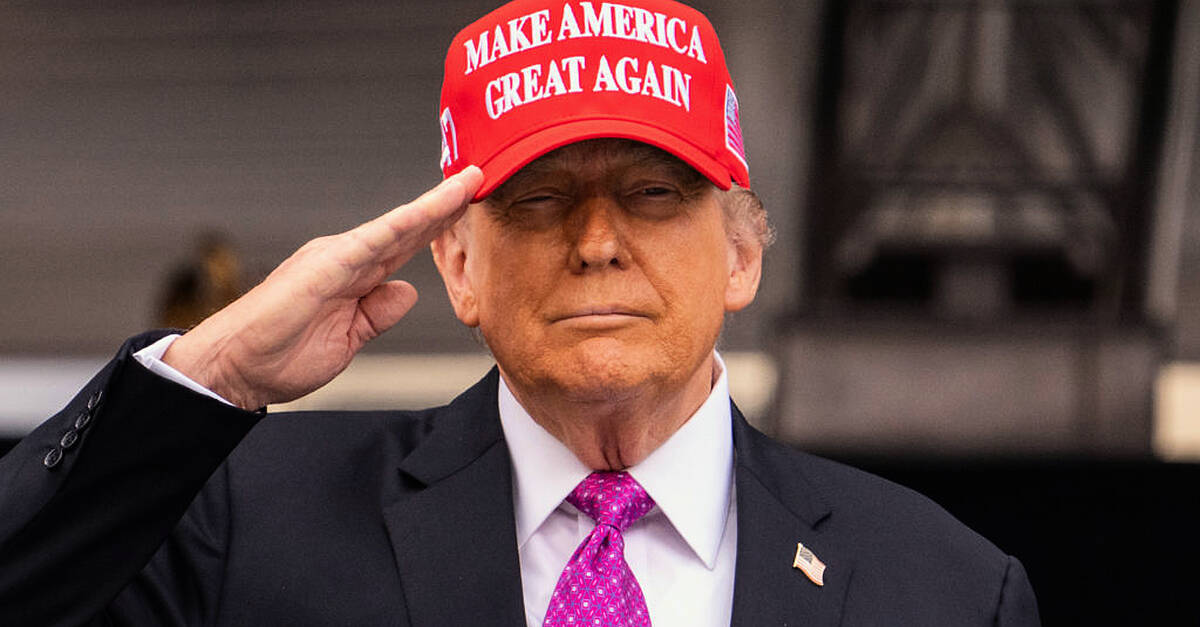 Donald Trump hails West Point cadets and takes credit for US military might