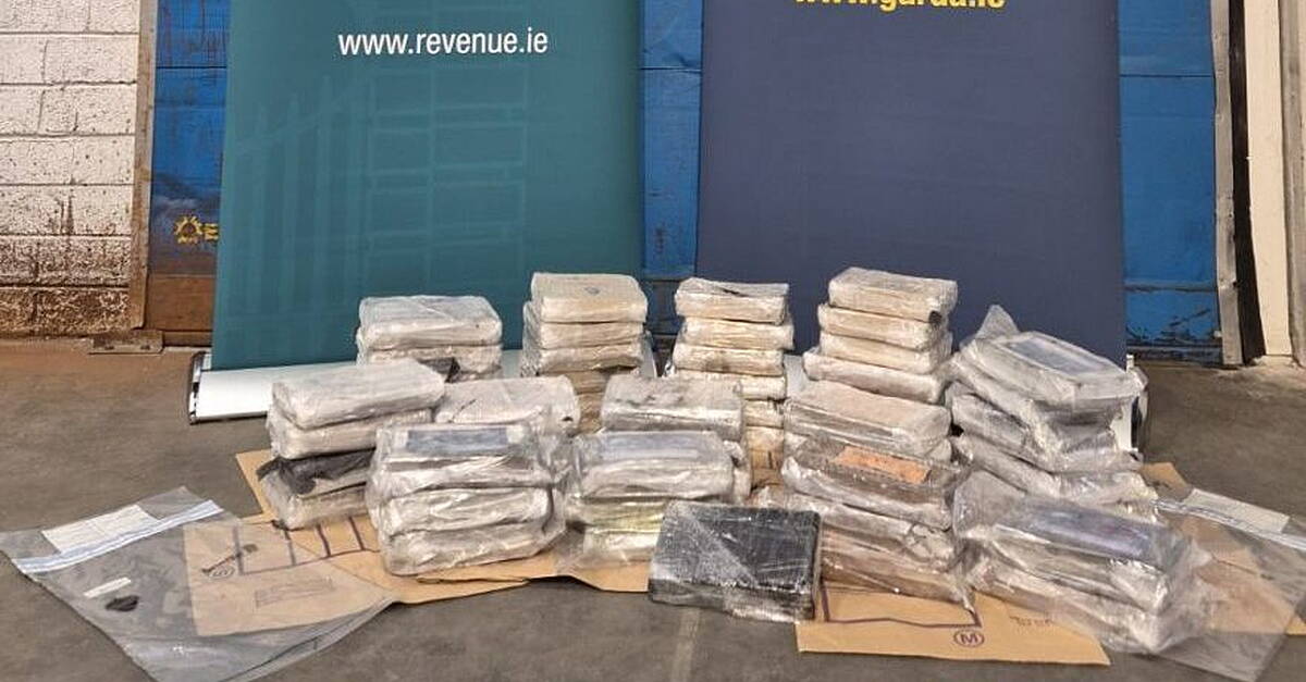 Two men arrested after seizure of €5.39 million worth of heroin and cocaine