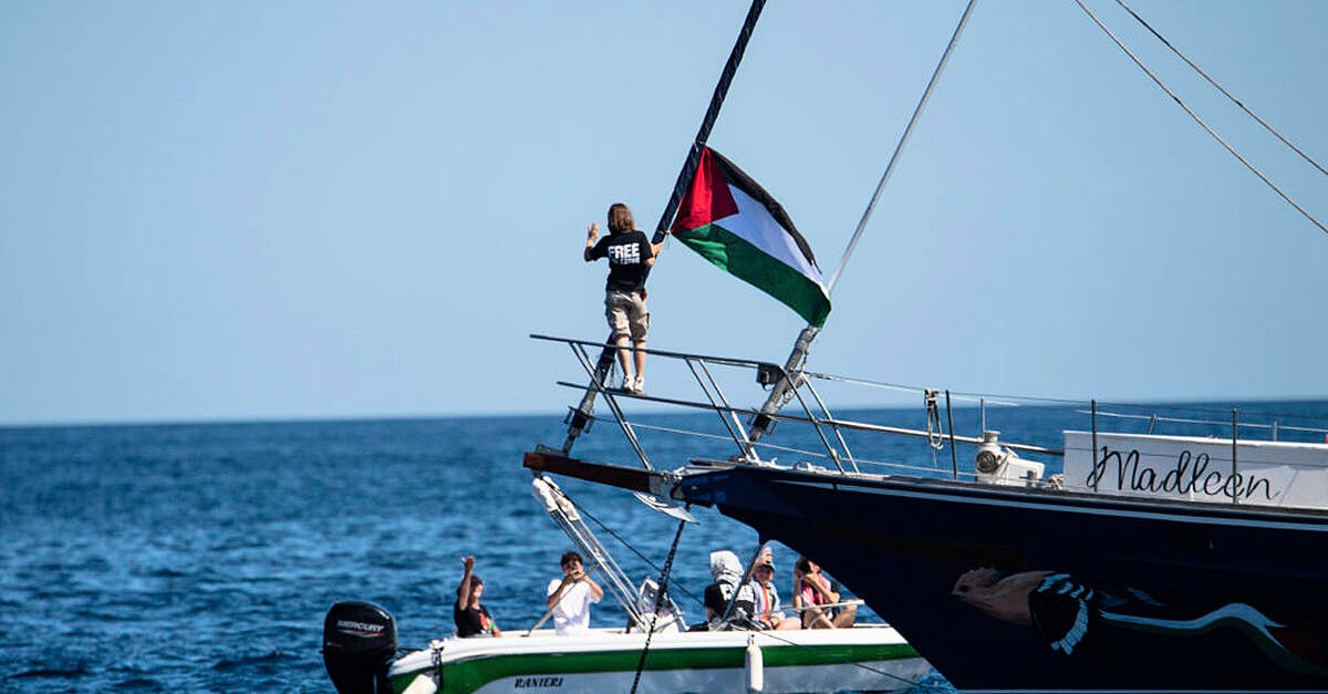 Israel vows to prevent aid boat carrying Greta Thunberg reaching Gaza