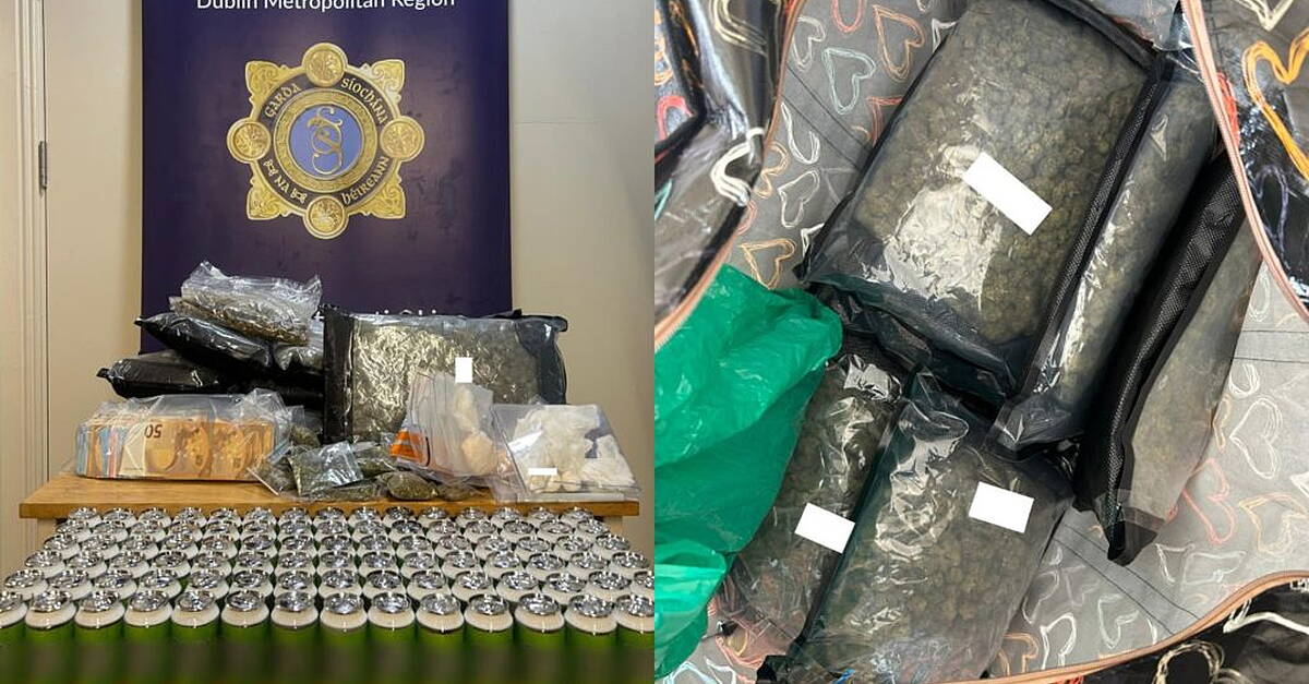 Man (20s) arrested after drugs worth €119,000 and €9,500 cash seized in ...