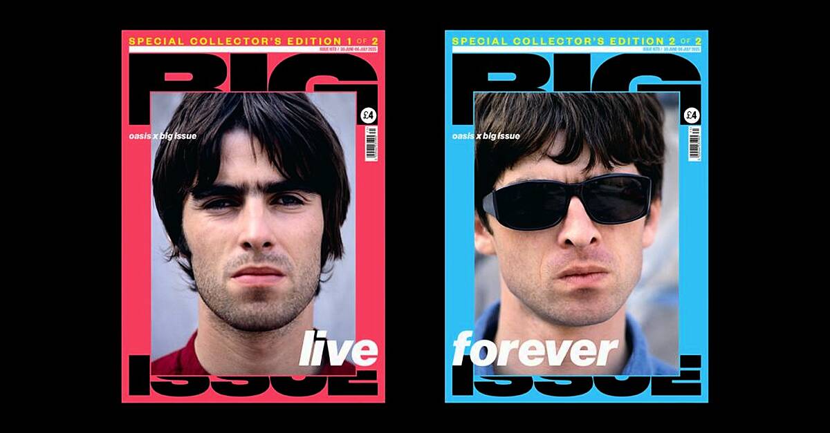 Gallagher brothers on special edition Big Issue covers ahead of Oasis shows