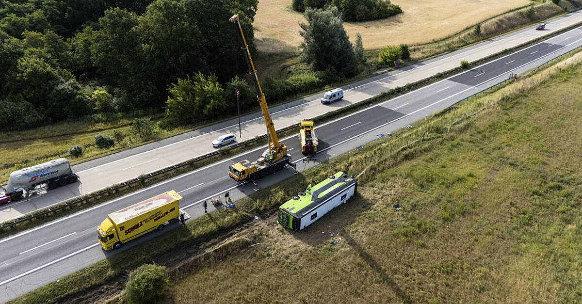 A coach carrying passengers from Denmark to Austria has skidded