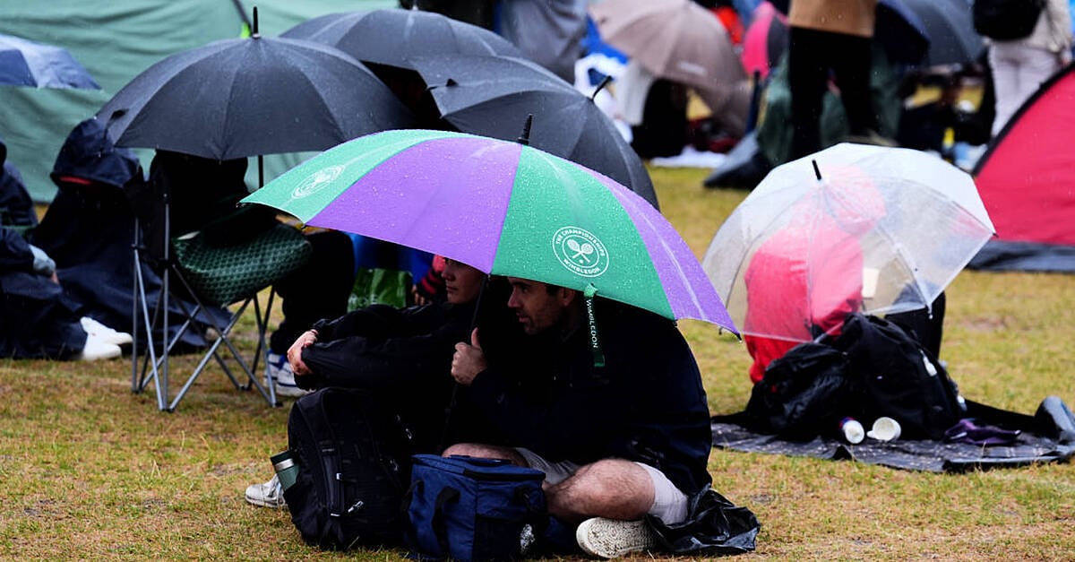 Wimbledon grounds hit by lightning amid ‘challenging’ weather
