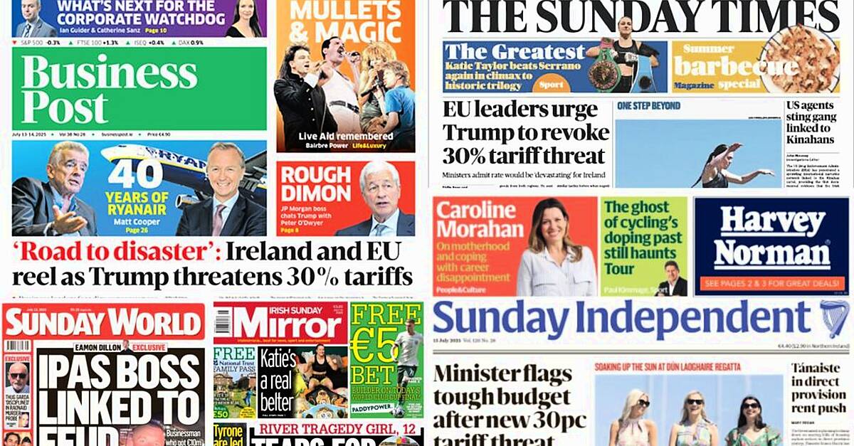 What the papers say: Sunday's front pages