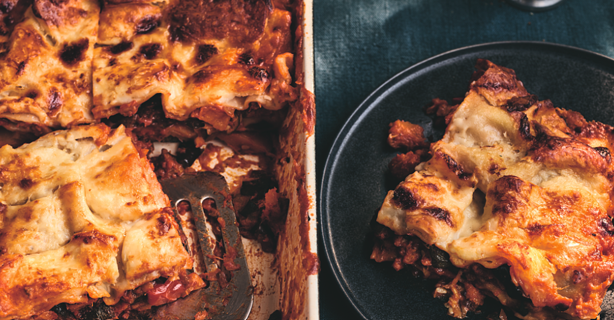 Yasmin Khan’s halloumi lasagne