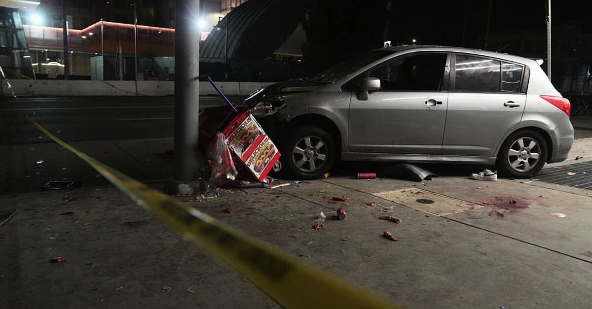 Dozens injured after car rams into crowd outside Los Angeles nightclub
