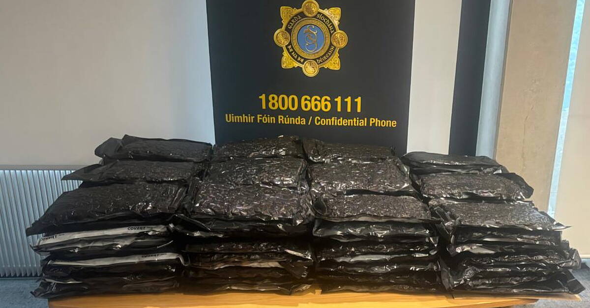 Around €1.1 million worth of drugs seized, two men (20s, 50s) arrested ...