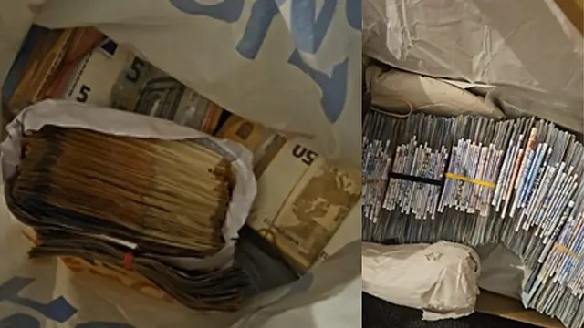 Man (20s) arrested after gardaí seize over €50k and £50k of cash in Finglas