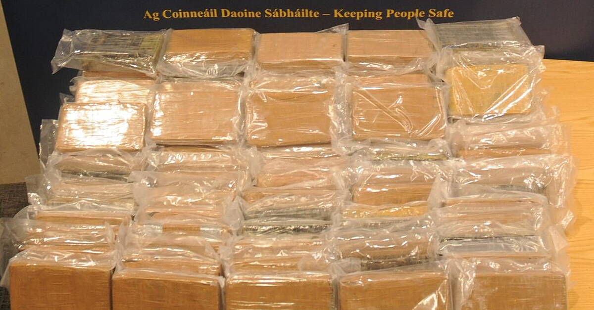 Cocaine worth €7.2 million seized in Dublin and Wexford