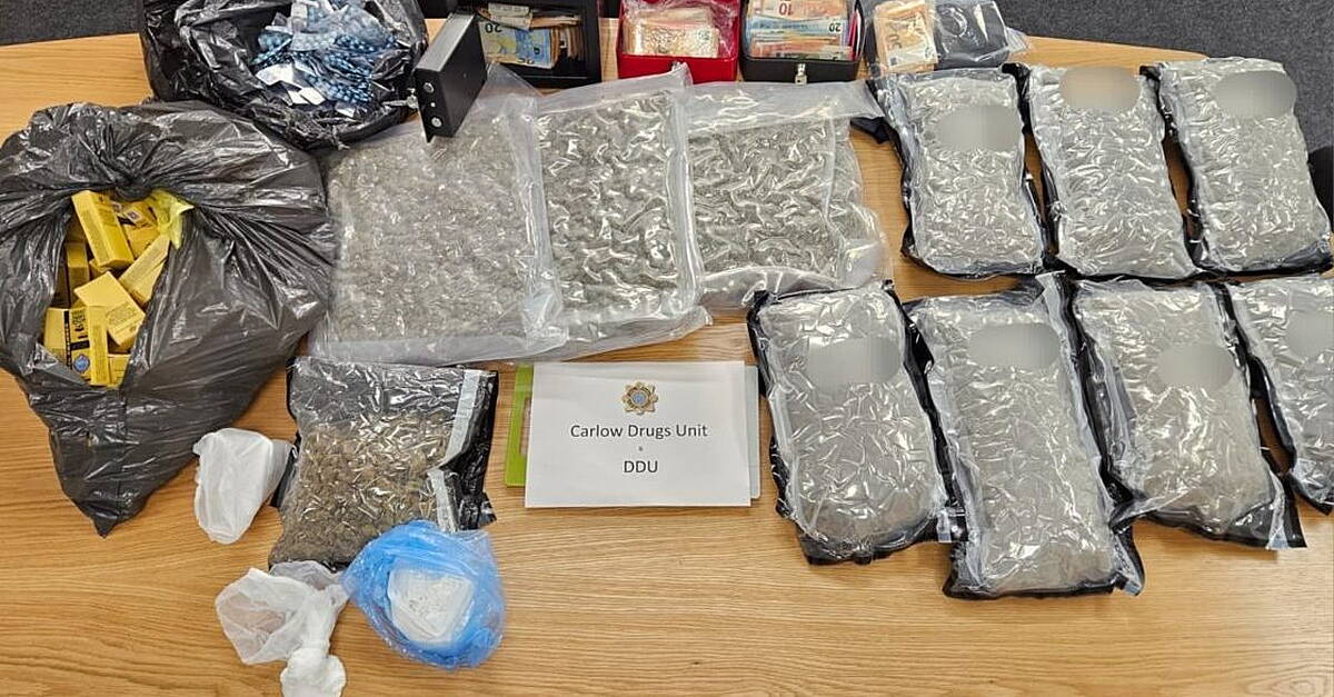 Man (30s) arrested after over €200k worth of drugs seized in Co Carlow