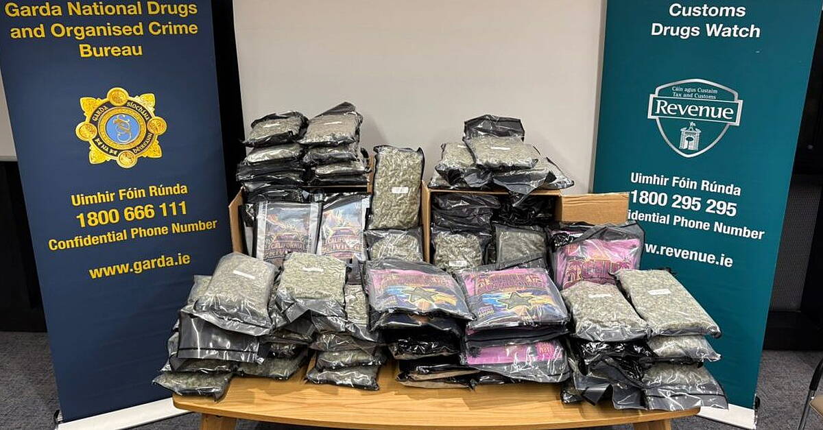 Two men arrested after drugs worth €1 million seized in Louth