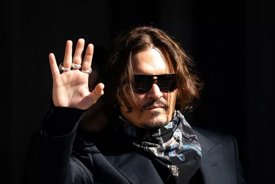 Johnny Depp is at the Royal Courts of Justice for his libel action against News Group Newspapers (Aaron Chown/PA)