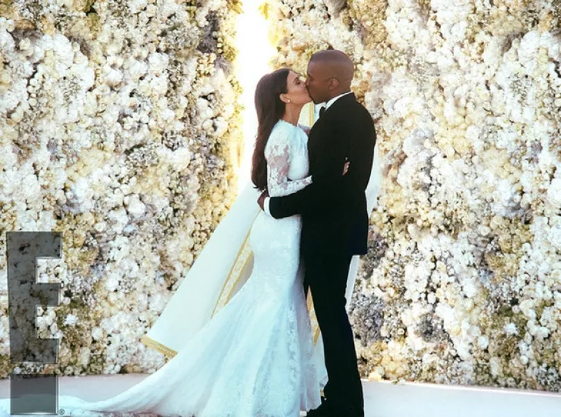 Kim Kardashian and Kanye West got married in Italy in 2014 (E! News/PA)