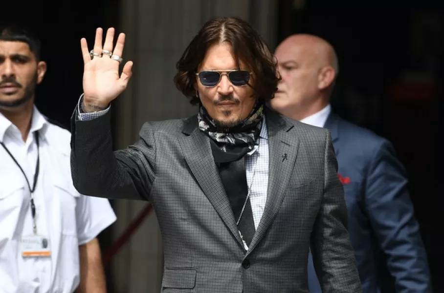 Johnny Depp arrives at the High Court (Kirsty O’Connor/PA)