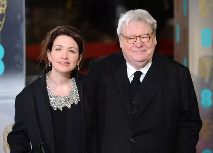 Alan Parker and his wife Lisa. Photo: Dominic Lipinski/PA