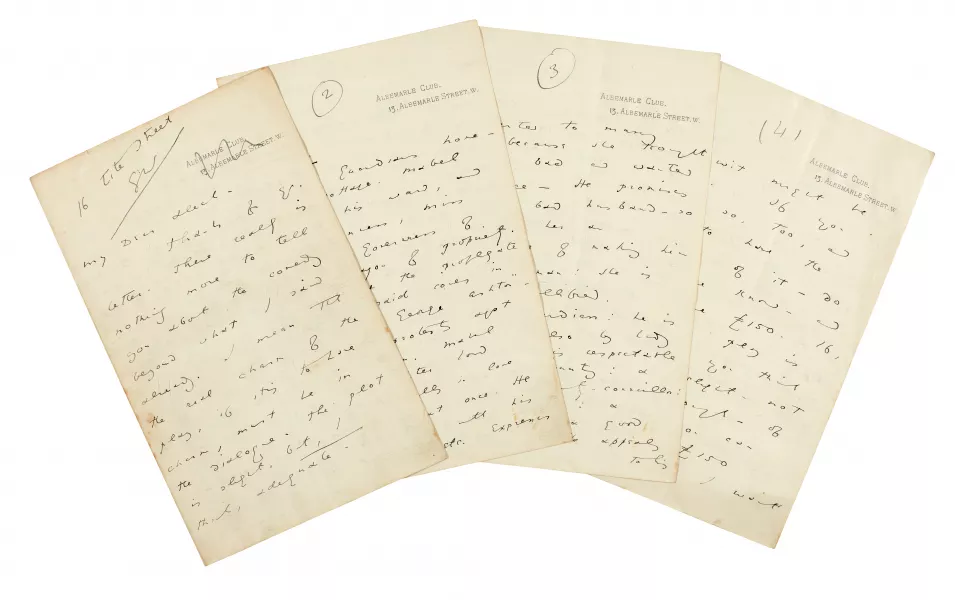 The letter could fetch close to €167,000 (£150,000) (Sotheby’s)