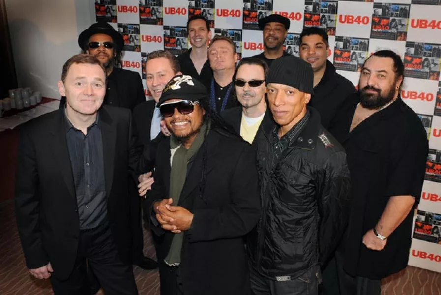 UB40 with Duncan Campbell (Joel Ryan/PA)