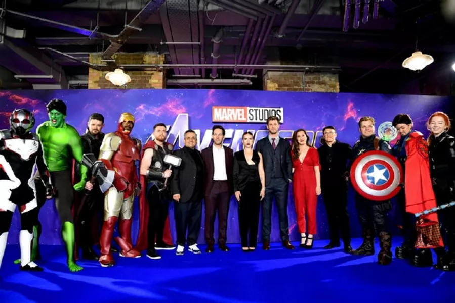 The cast of Avengers: Endgame, a Hollywood film that proved hugely successful at the Chinese box office (Ian West/PA)