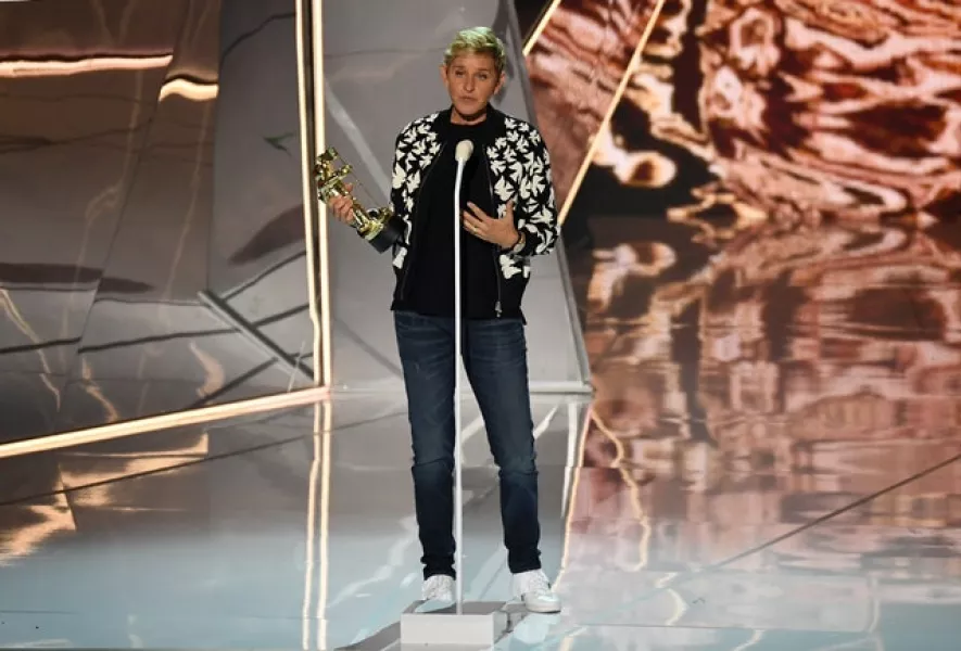 Ellen DeGeneres on stage (PA)