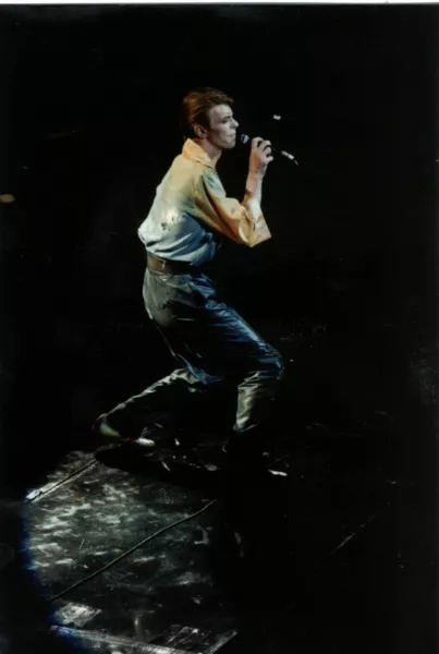 David Bowie at the Glasgow Apollo in 1978 (John Higney/PA)