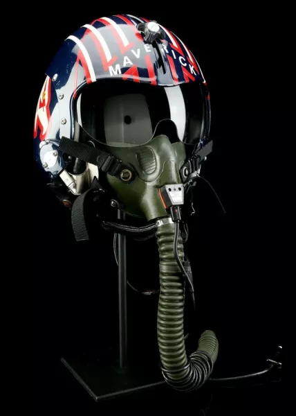 The helmet used by Maverick (Prop Store/PA)