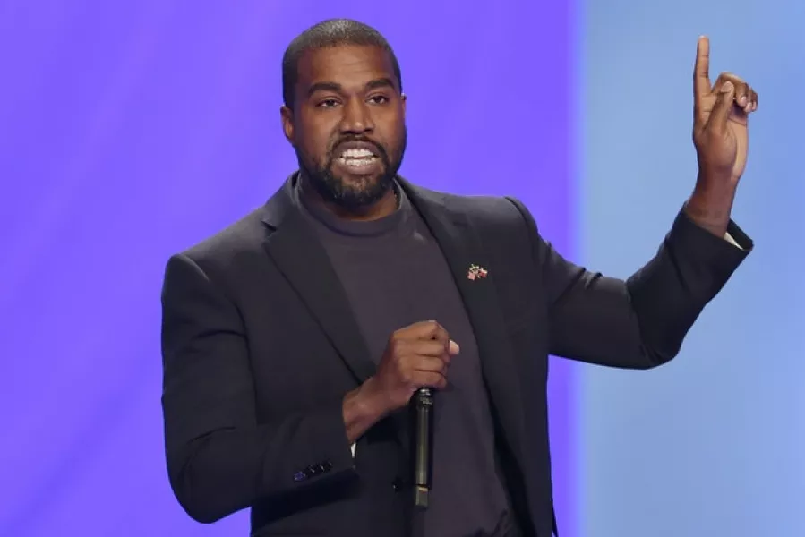 Kanye West has dismissed reports his run for the White House is a distraction (AP Photo/Michael Wyke, File)