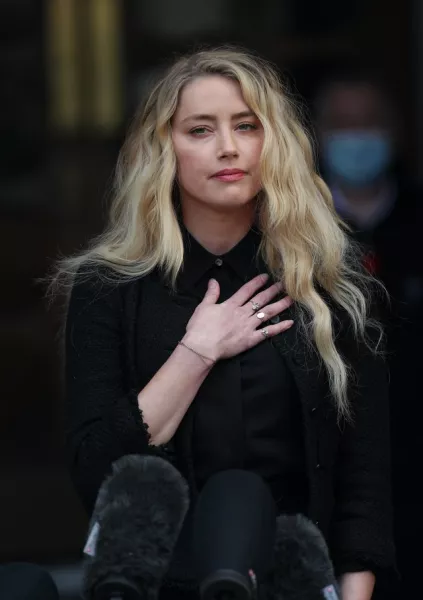 Actress Amber Heard is involved in a legal battle with ex-husband Johnny Depp (Yui Mok/PA)