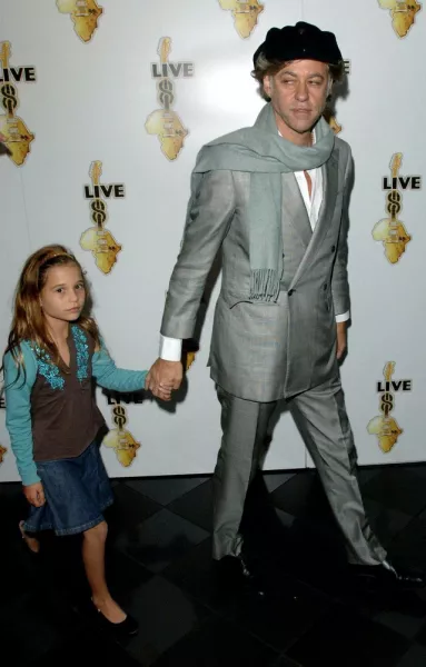 Bob Geldof with Tiger Lily in July 2005 (Steve Parsons/PA)