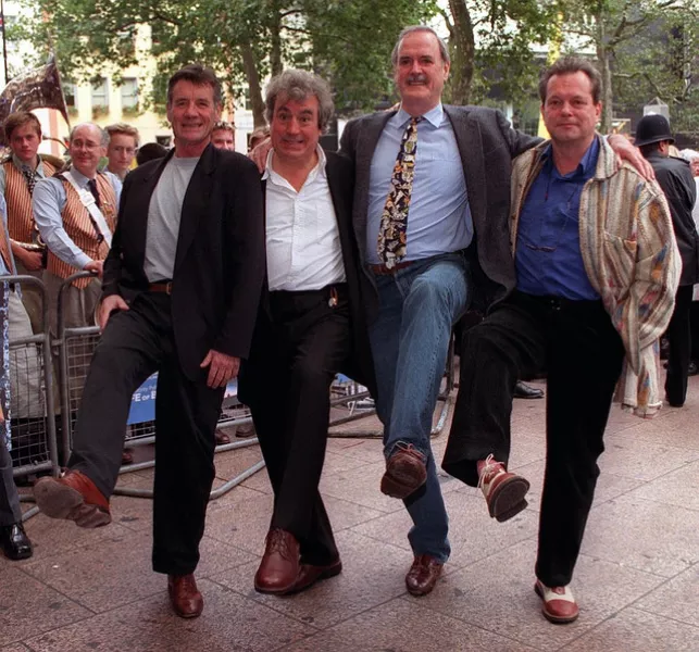 Monty Python stars Sir Michael Palin, Terry Jones, John Cleese and Terry Gilliam (Justin Williams/PA)