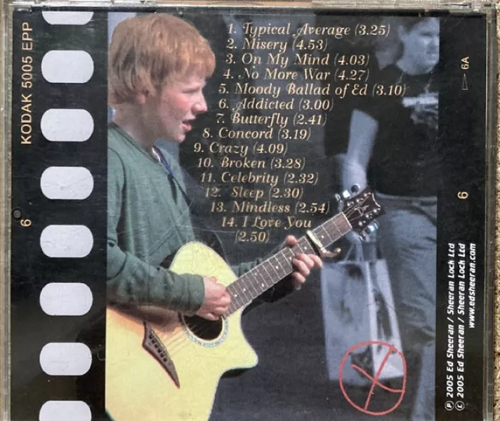 A rare demo made up of love songs written by a 13-year-old Ed Sheeran has sold at auction for £50,000 (Omega Auctions/PA)