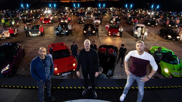 Top Gear Filmed In Front Of Live Drive-In Audience At Race Track