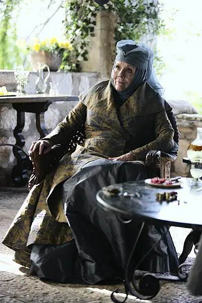 Dame Diana Rigg as Olenna Tyrell in the HBO series Game Of Thrones (HBO/PA)