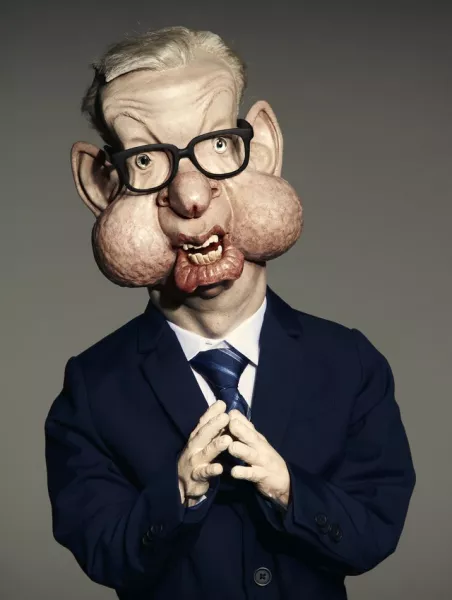 A Michael Gove Spitting Image puppet (Mark Harrison/BritBox/Avalon)