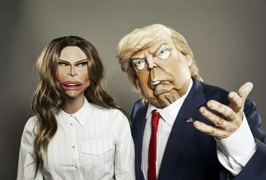 Melania Trump and US president Donald Trump in puppet form for the new series of Spitting Image (Avalon/BritBox/Mark Harrison)