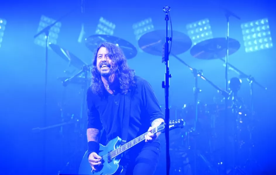 Dave Grohl of Foo Fighters joined the line-up for the charity cover of his own song (Ben Birchall/PA)