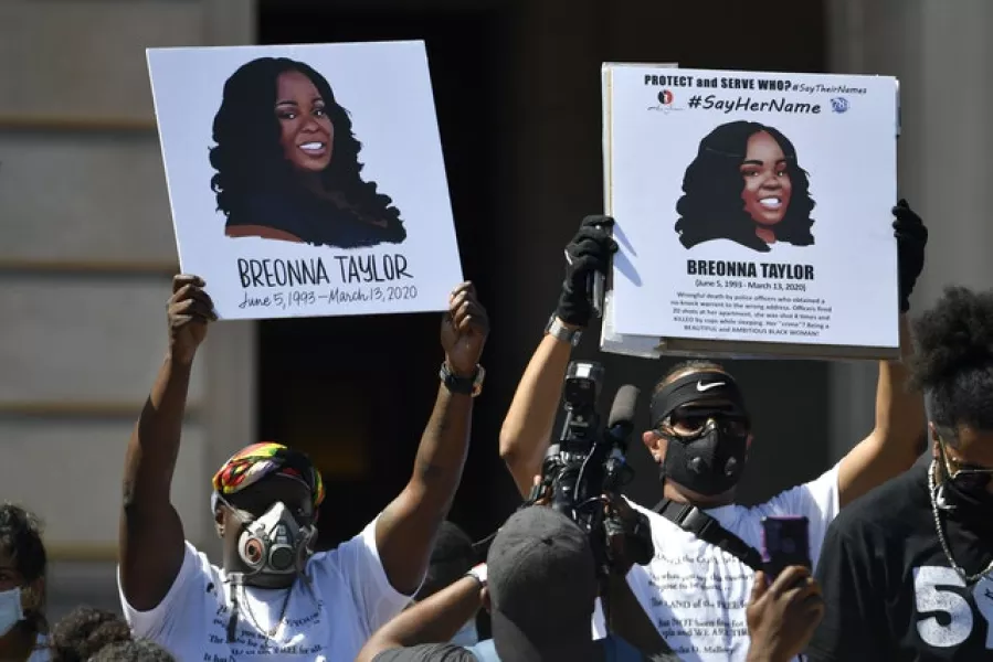 Breonna Taylor’s death has become a rallying cry for activists (Timothy D Easley/AP)